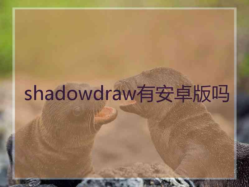 shadowdraw有安卓版吗