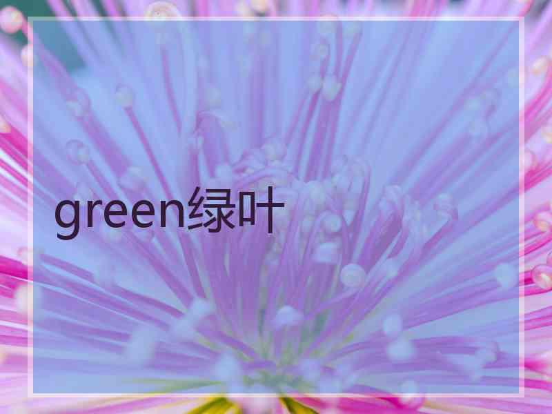 green绿叶