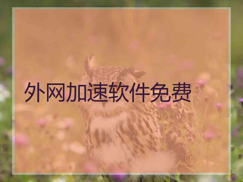 外网加速软件免费