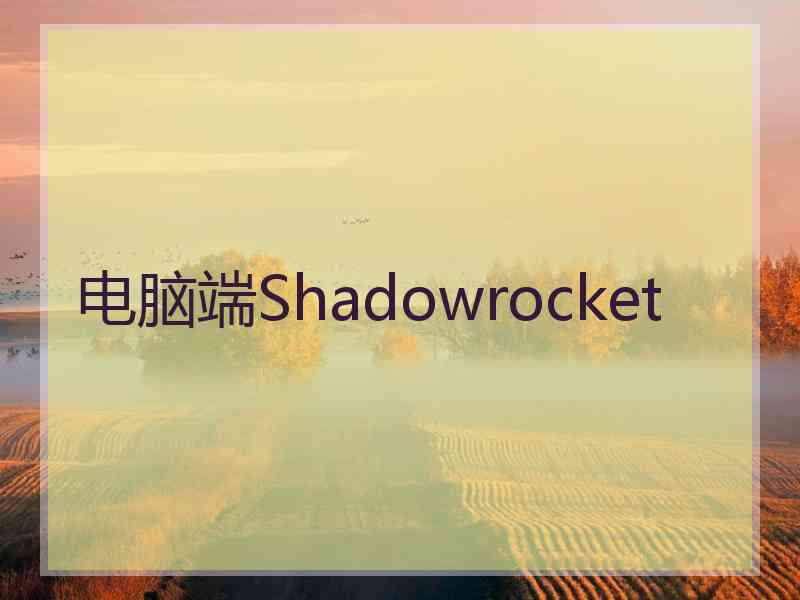 电脑端Shadowrocket