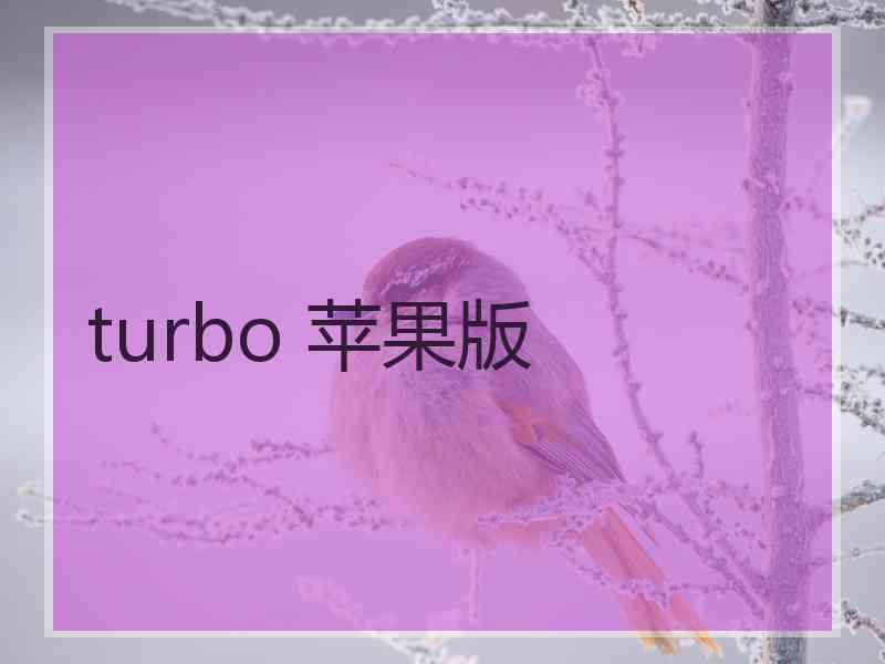 turbo 苹果版