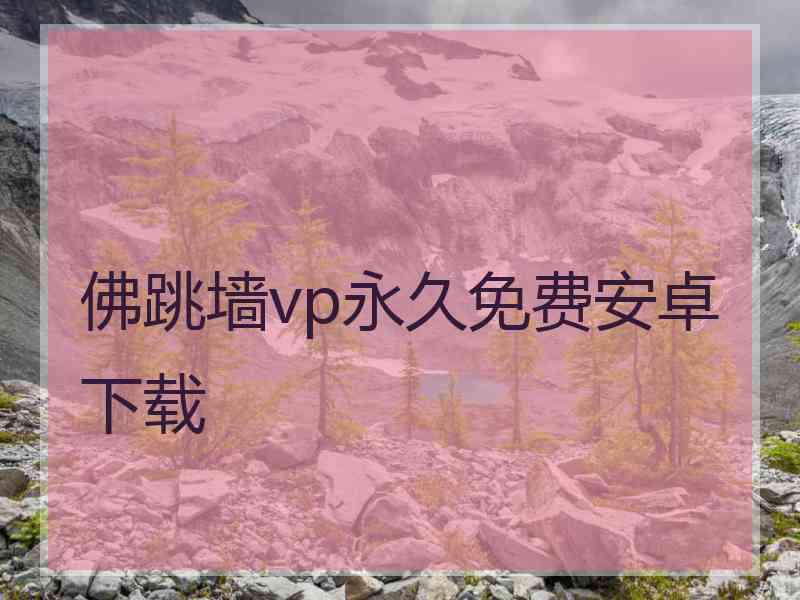 佛跳墙vp永久免费安卓下载
