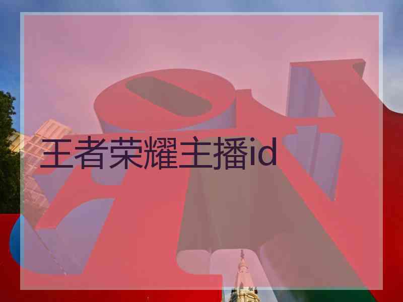 王者荣耀主播id