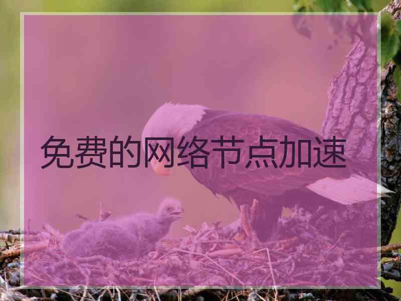 免费的网络节点加速