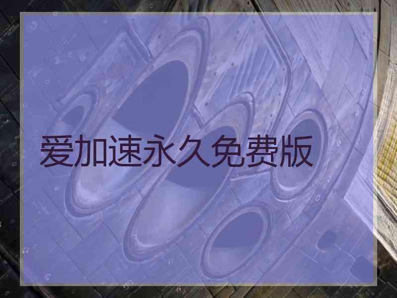爱加速永久免费版