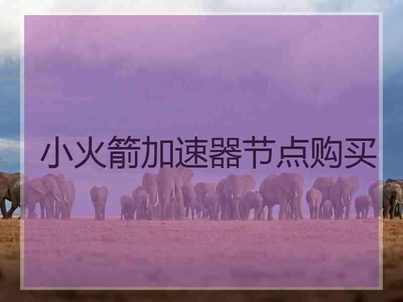 小火箭加速器节点购买