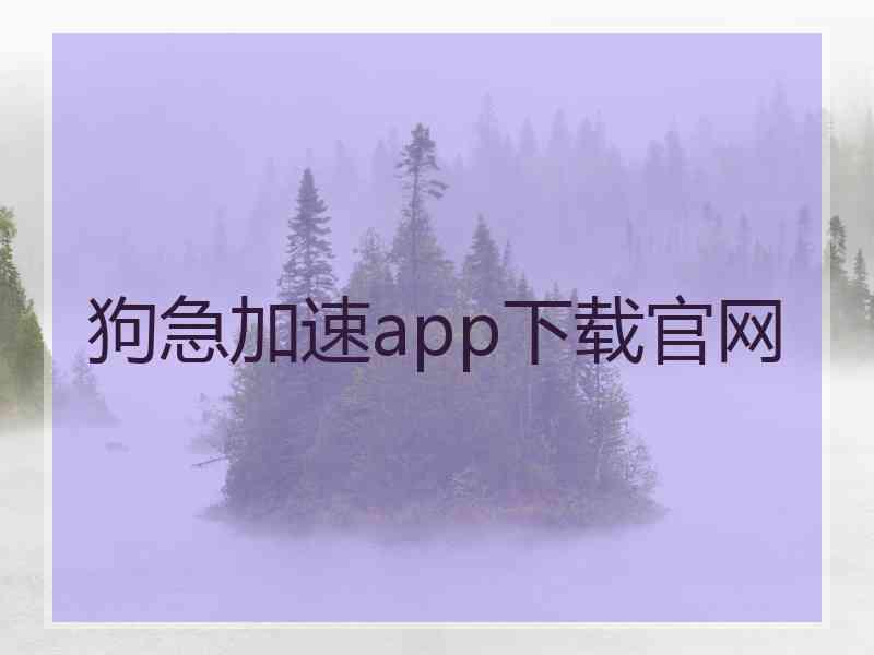 狗急加速app下载官网