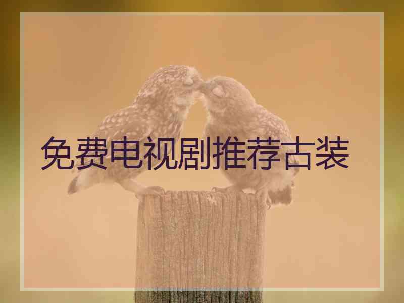 免费电视剧推荐古装