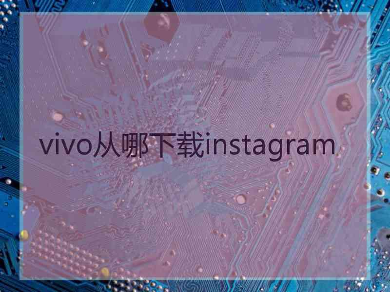 vivo从哪下载instagram