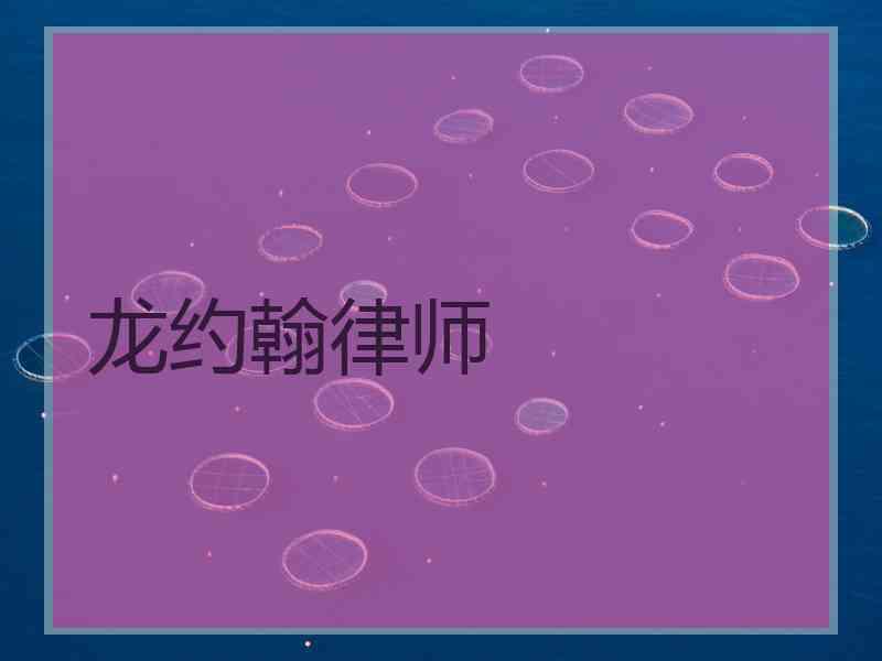 龙约翰律师