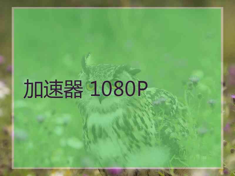 加速器 1080P