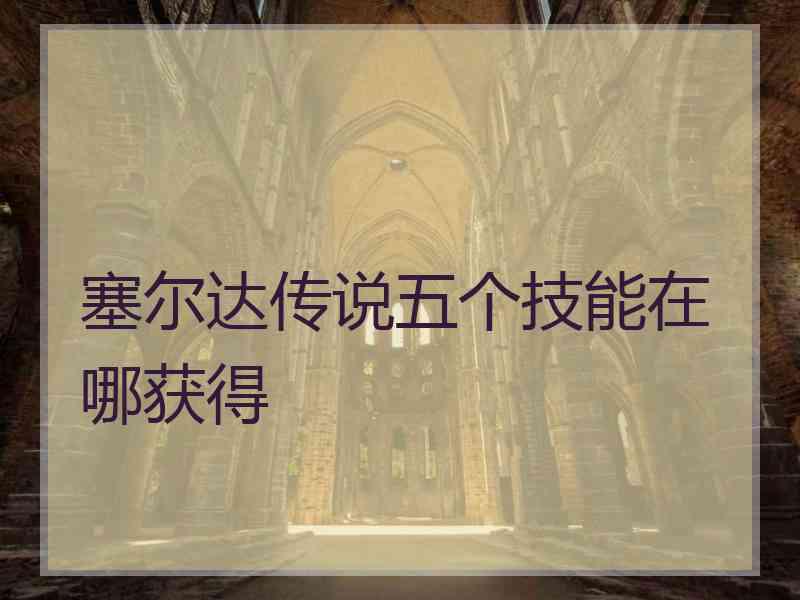 塞尔达传说五个技能在哪获得