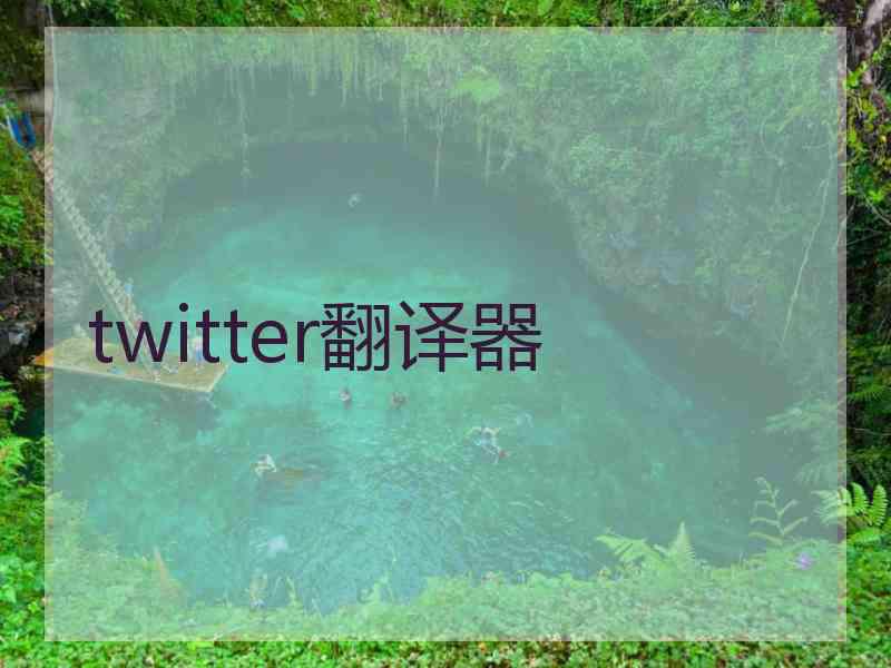 twitter翻译器