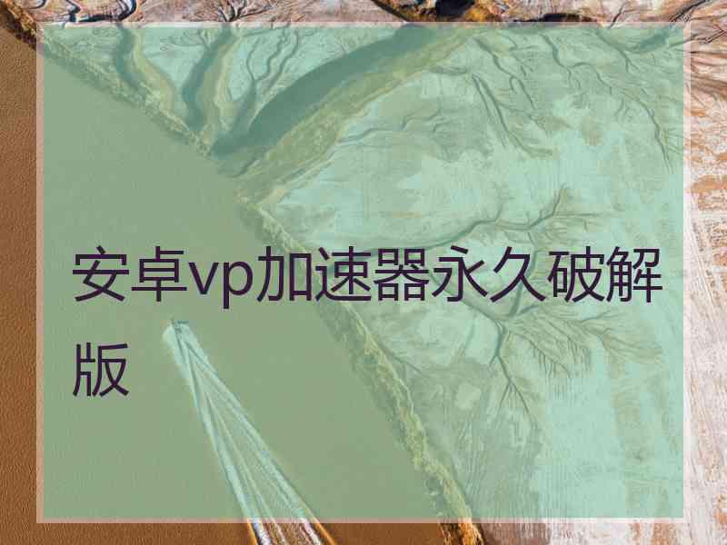 安卓vp加速器永久破解版