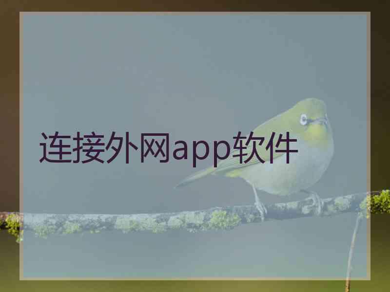 连接外网app软件