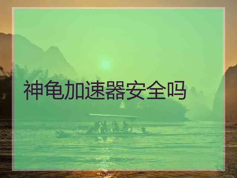 神龟加速器安全吗
