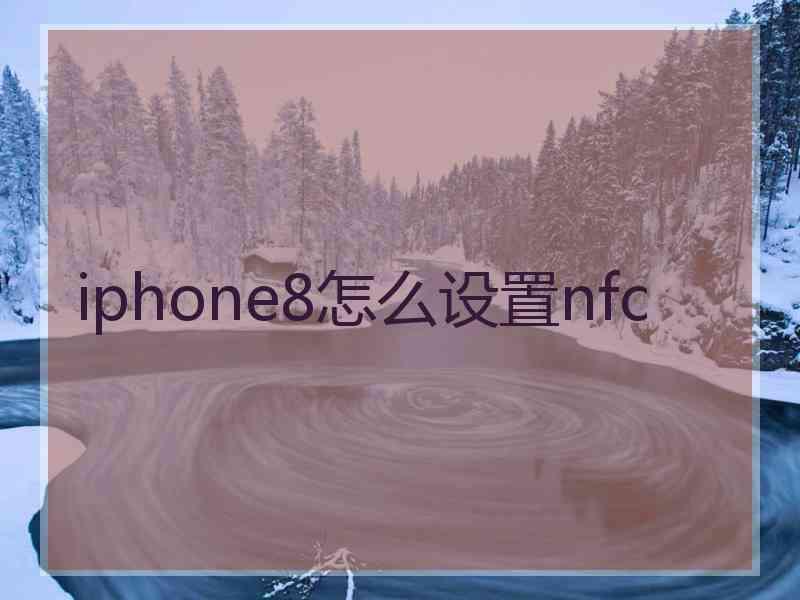 iphone8怎么设置nfc