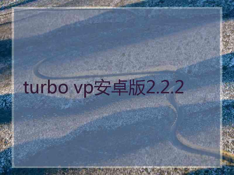 turbo vp安卓版2.2.2