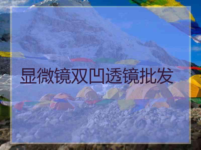 显微镜双凹透镜批发