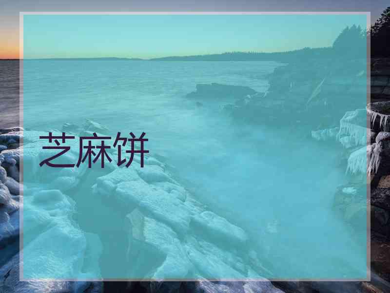 芝麻饼