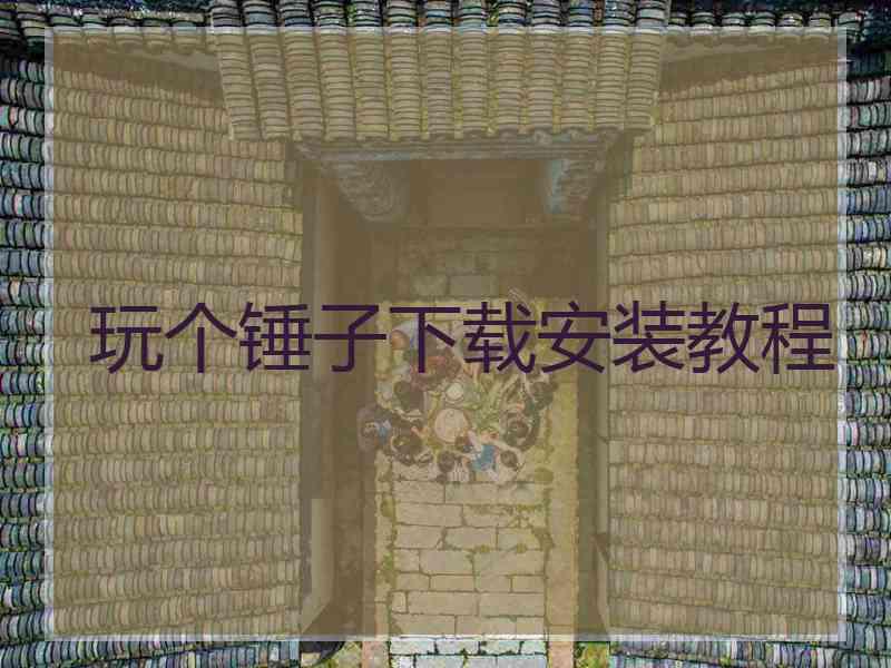 玩个锤子下载安装教程