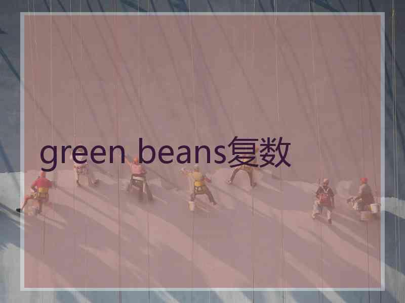 green beans复数