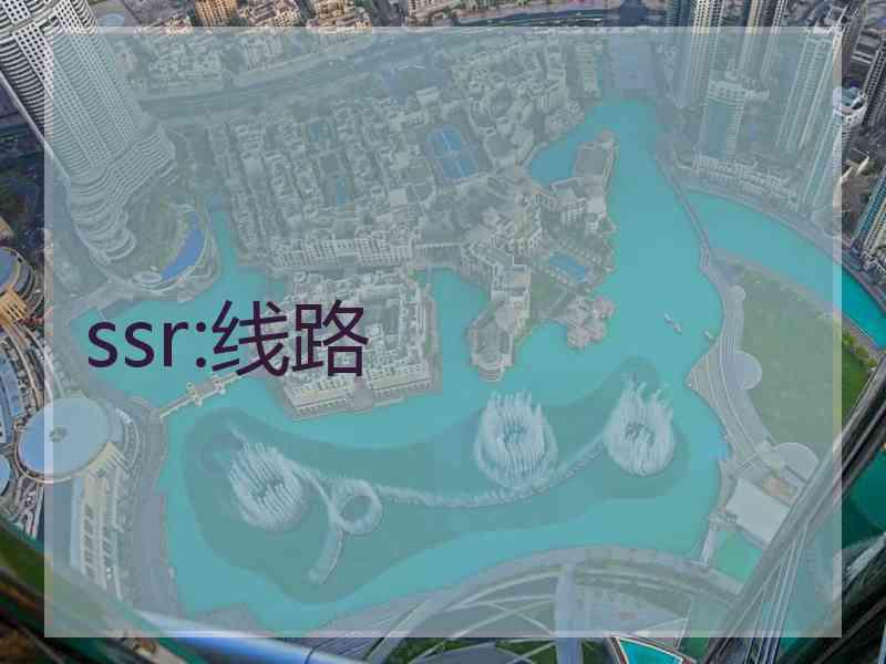 ssr:线路
