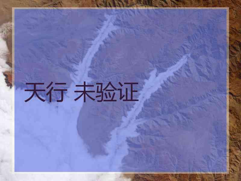 天行 未验证