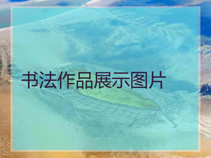 书法作品展示图片