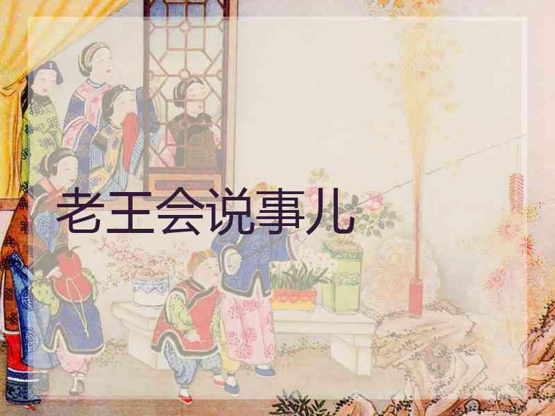 老王会说事儿