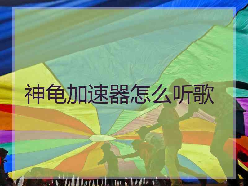 神龟加速器怎么听歌
