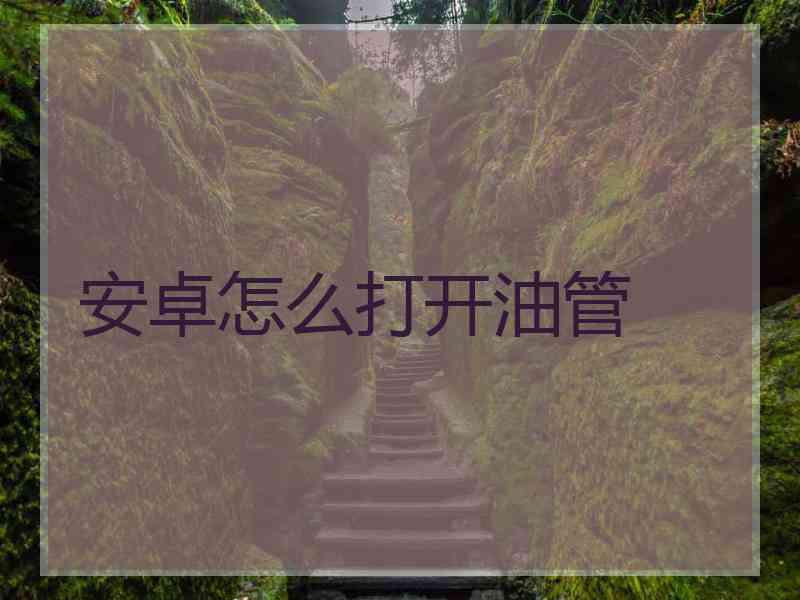 安卓怎么打开油管