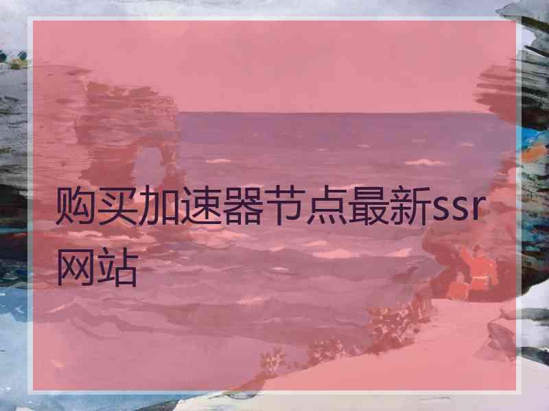 购买加速器节点最新ssr网站