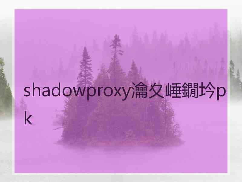 shadowproxy瀹夊崜鐗坅pk