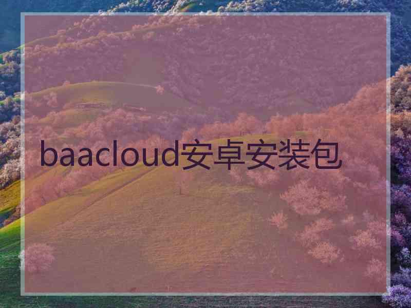 baacloud安卓安装包