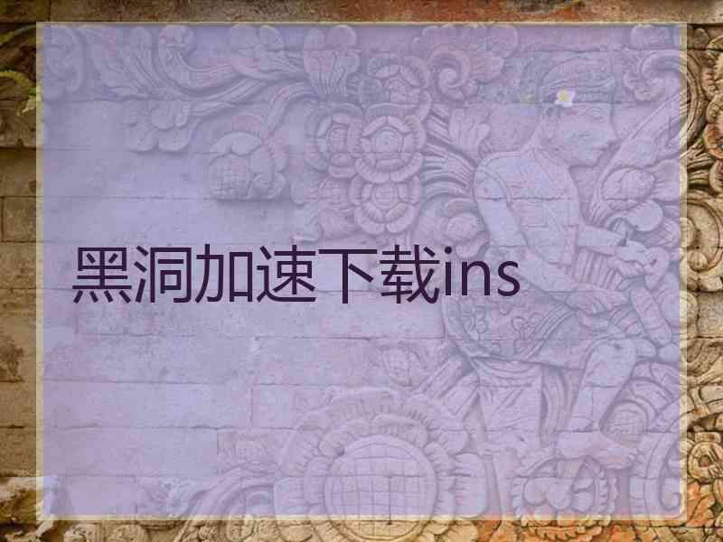 黑洞加速下载ins