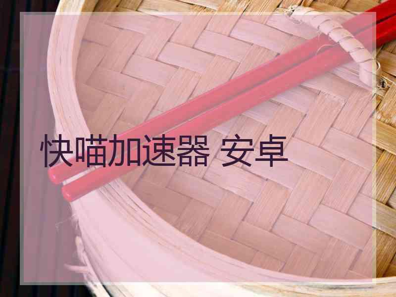 快喵加速器 安卓