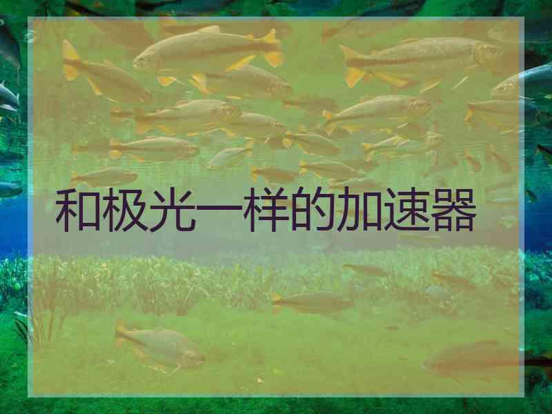 和极光一样的加速器