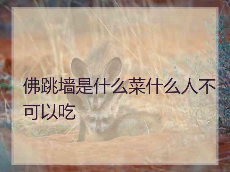 佛跳墙是什么菜什么人不可以吃