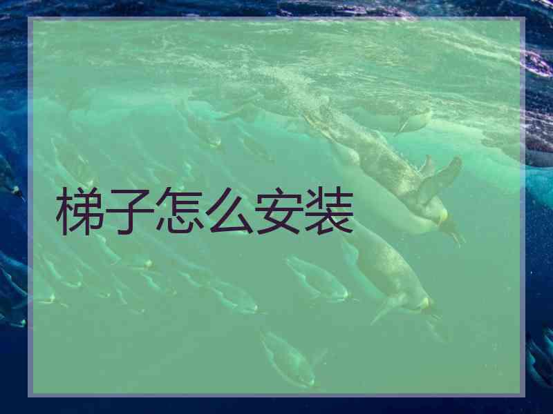 梯子怎么安装