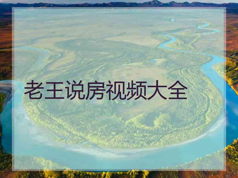 老王说房视频大全