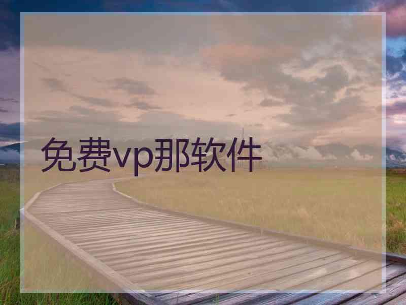 免费vp那软件