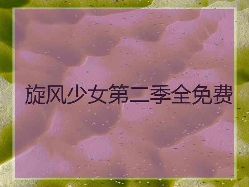 旋风少女第二季全免费