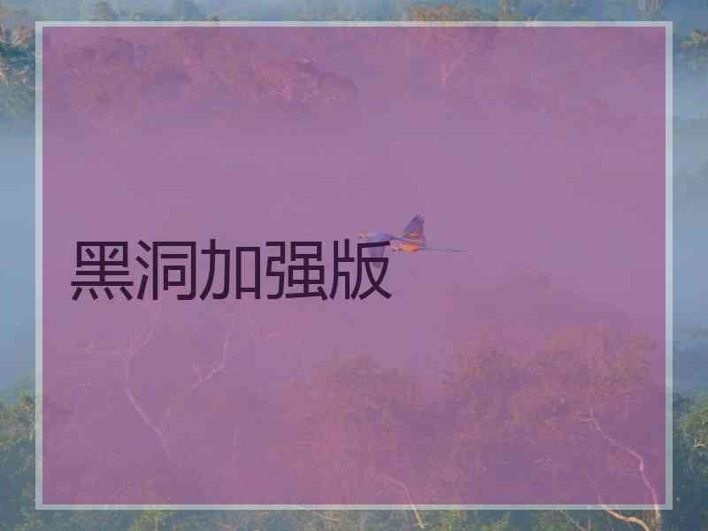 黑洞加强版