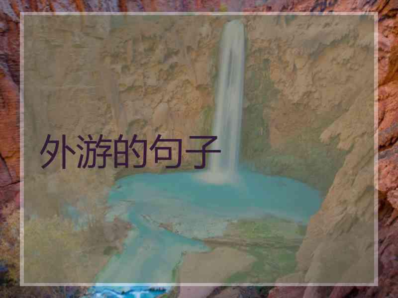 外游的句子