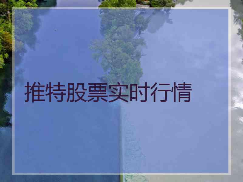 推特股票实时行情