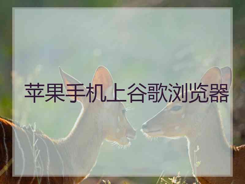 苹果手机上谷歌浏览器