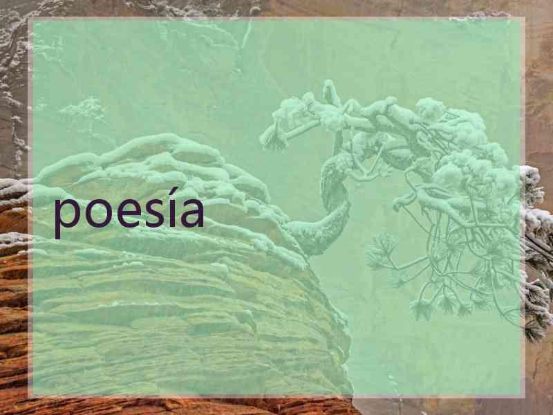 poesía