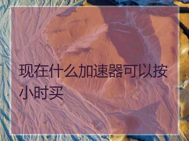 现在什么加速器可以按小时买