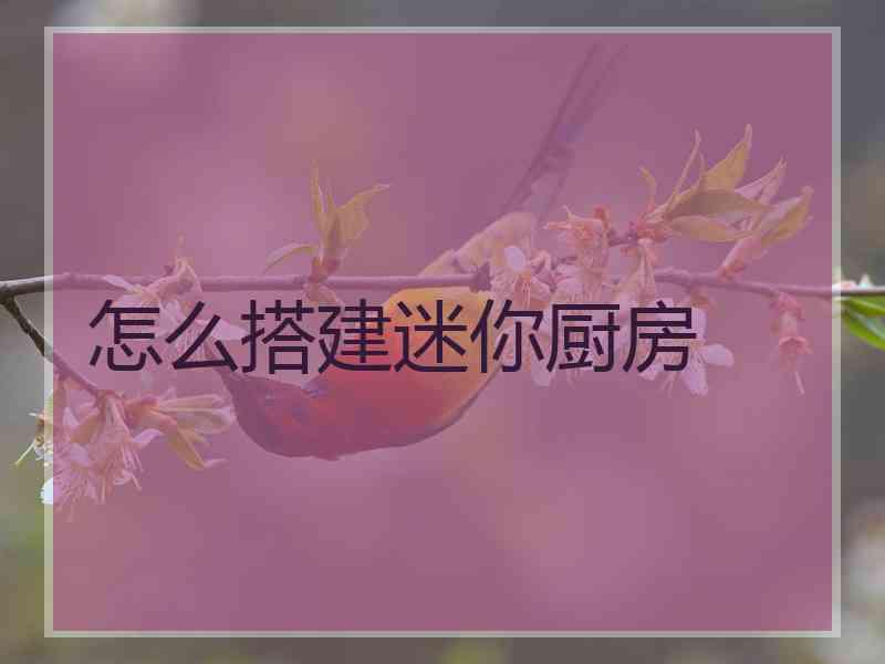 怎么搭建迷你厨房
